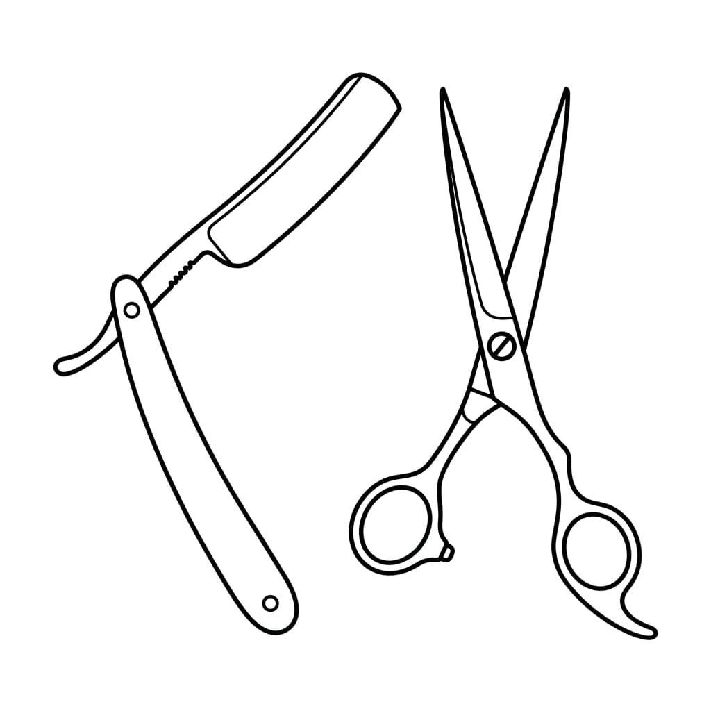 Razor_and_scissors drawing idea