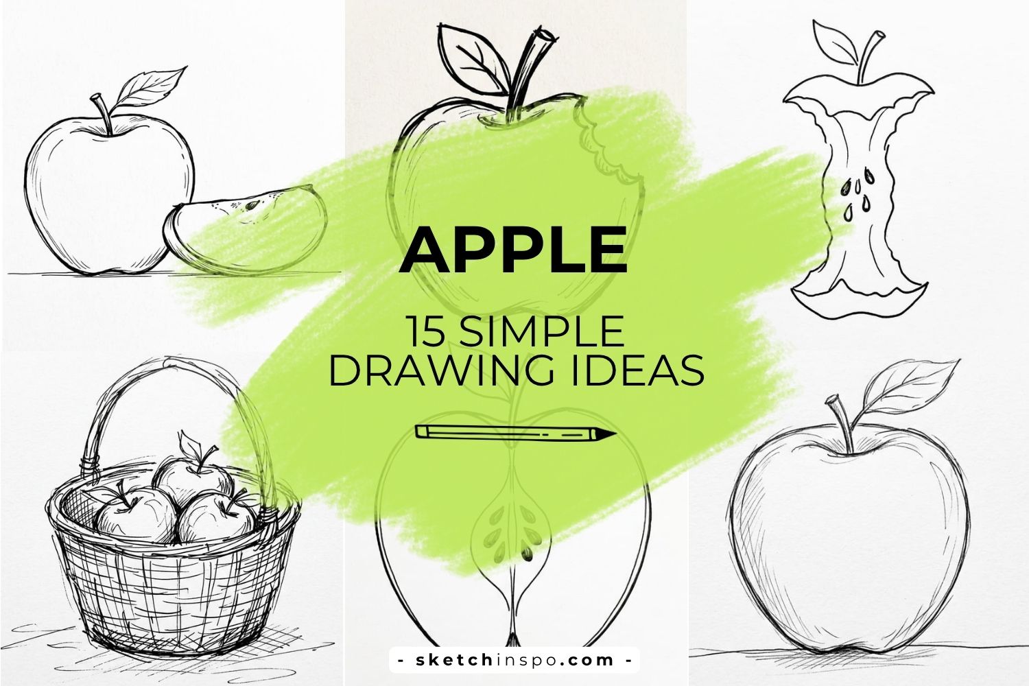 Simple Apple Drawing Ideas