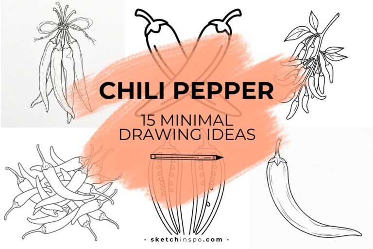 Simple Chili Pepper Drawing Ideas