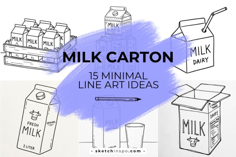 Simple Milk Carton Doodles