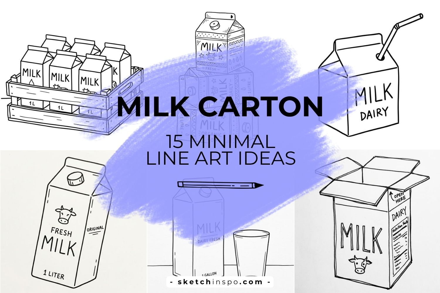 Simple Milk Carton Doodles