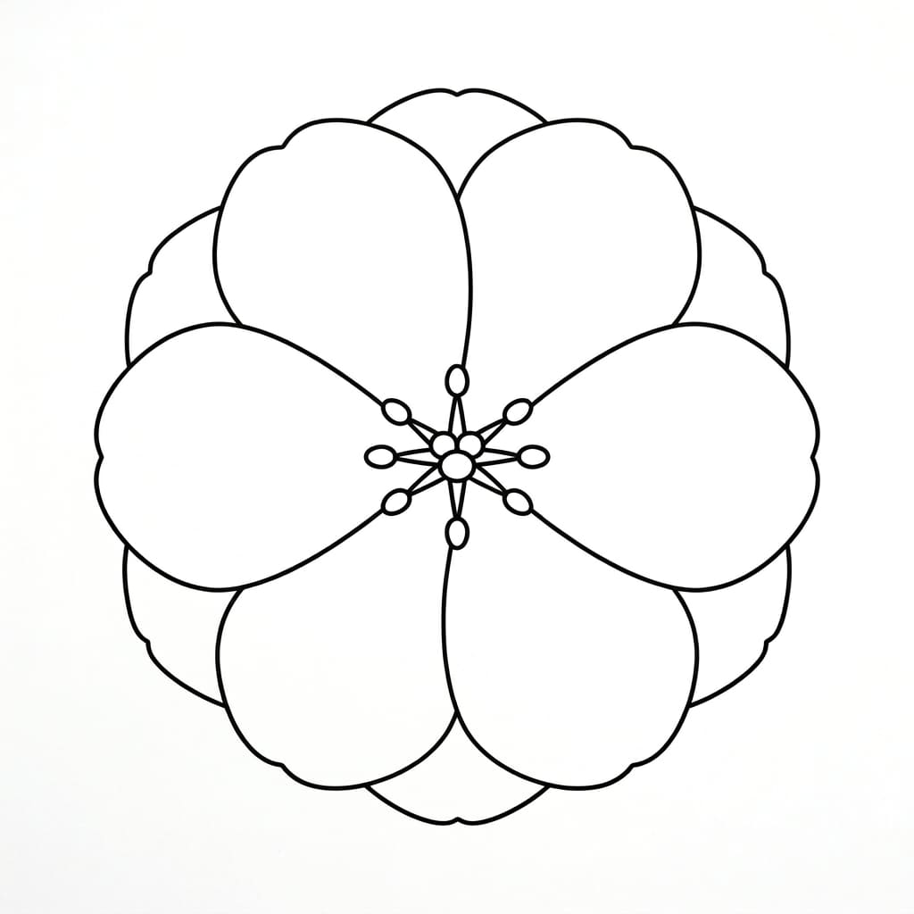 Tulip_bloom_top-down drawing idea