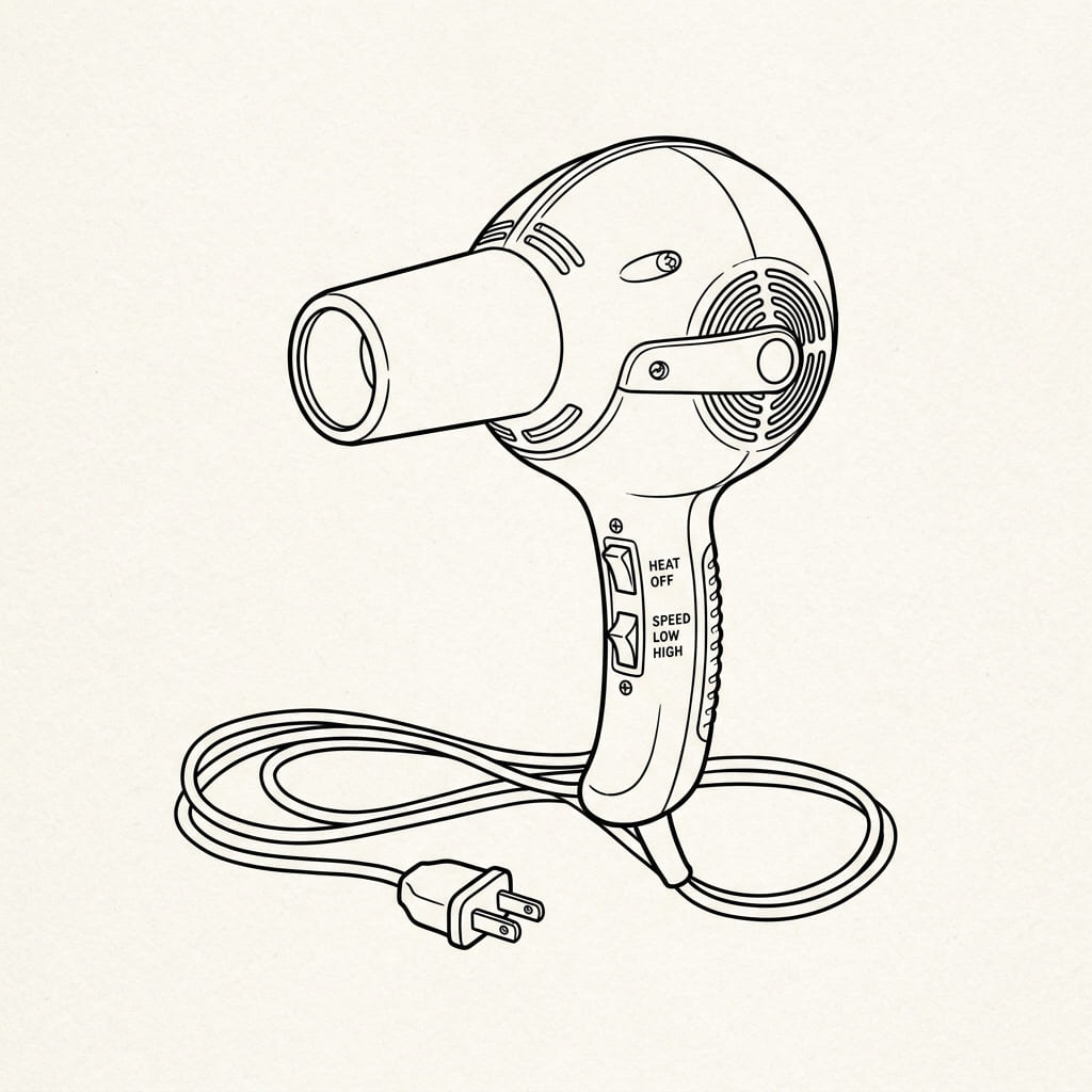 Vintage_hairdryer drawing idea