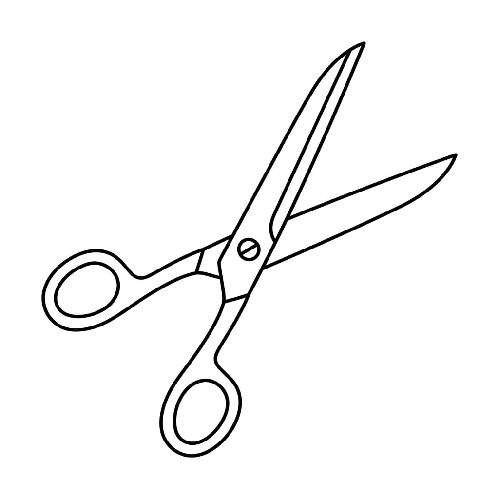 classic Open_scissors_drawing idea