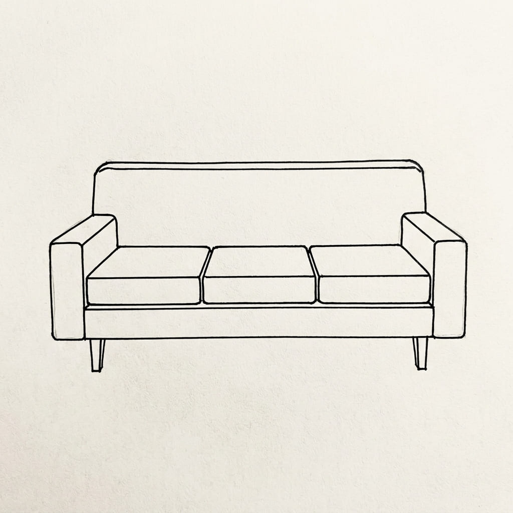 classic-Three-seat-sofa_drawing-idea