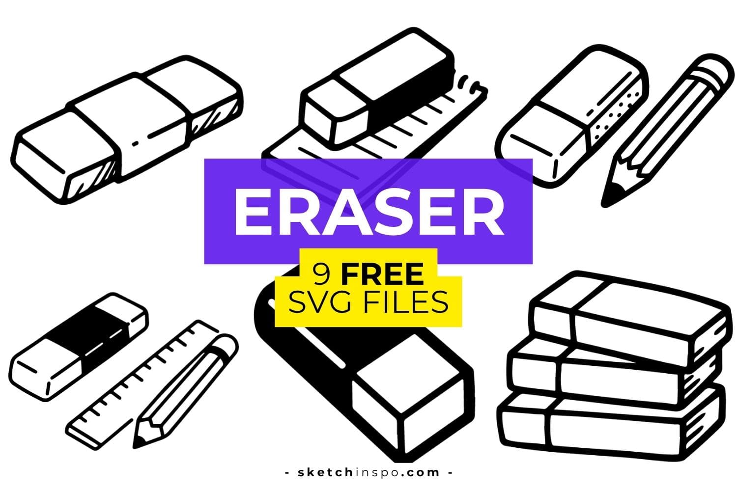 Free Eraser SVG Files