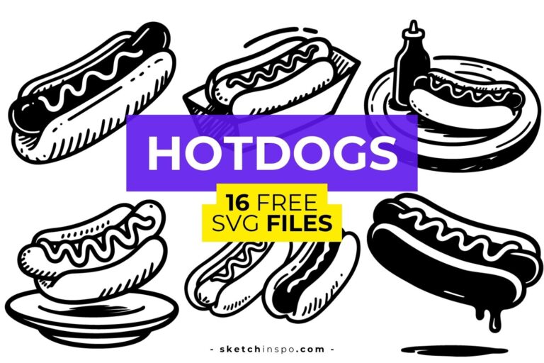 16 Free Hotdog SVG Files