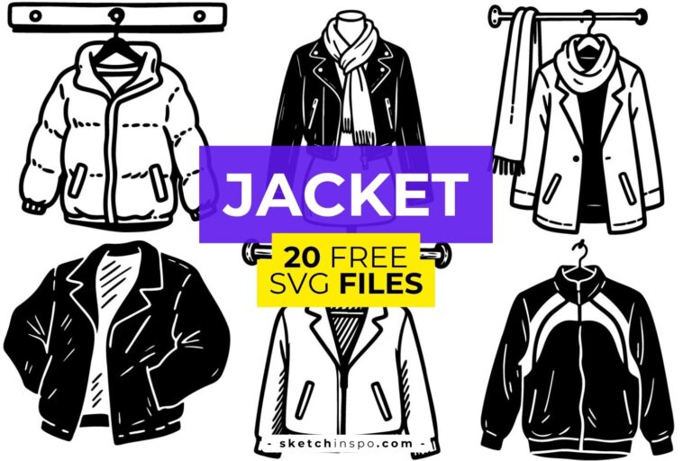 20 Free Jacket SVG Files