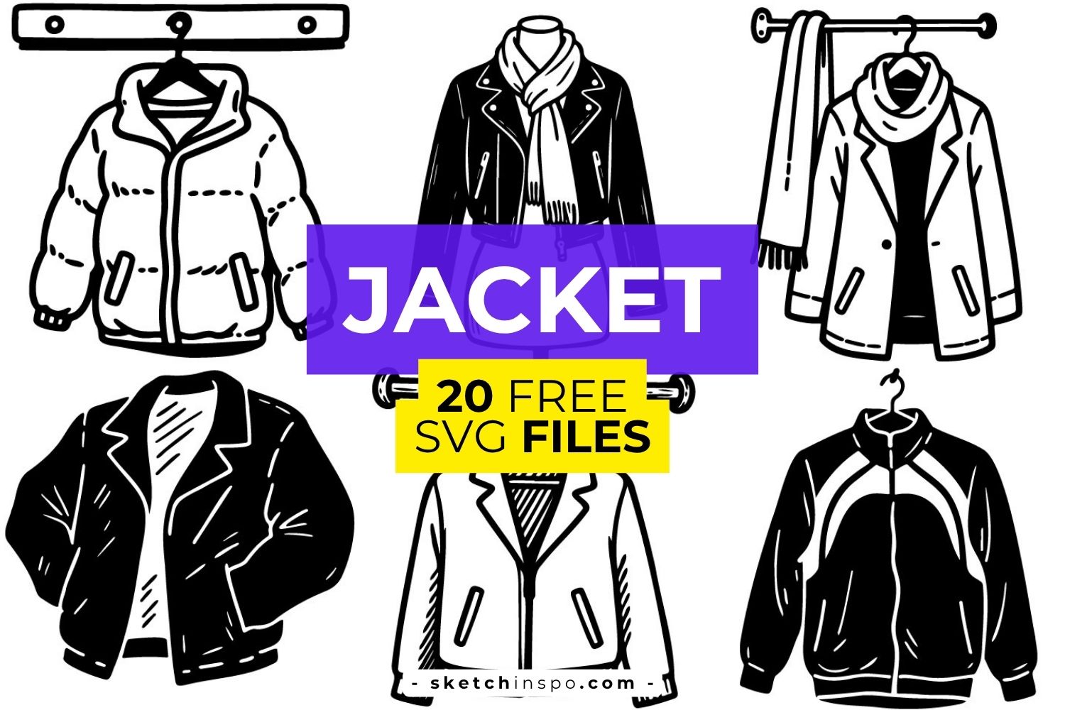 20 Free Jacket SVG Files