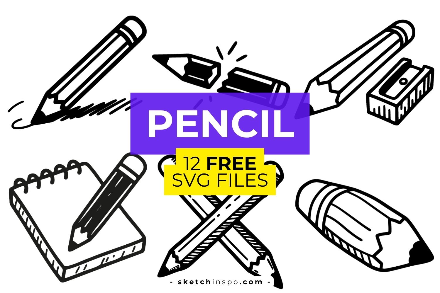 12 Free Pencil SVG Files