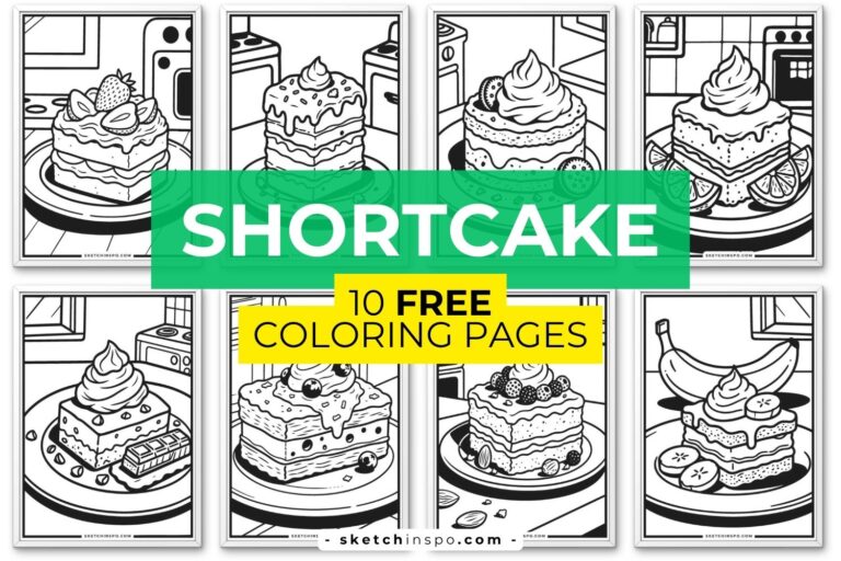 Free PDF Printable Shortcake Coloring Pages