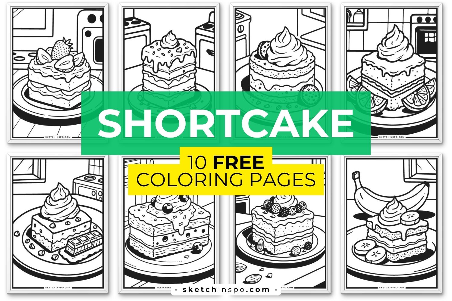 Free PDF Printable Shortcake Coloring Pages