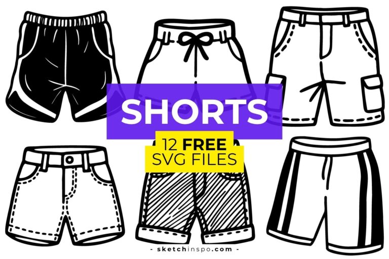 12 Free Shorts SVG Files