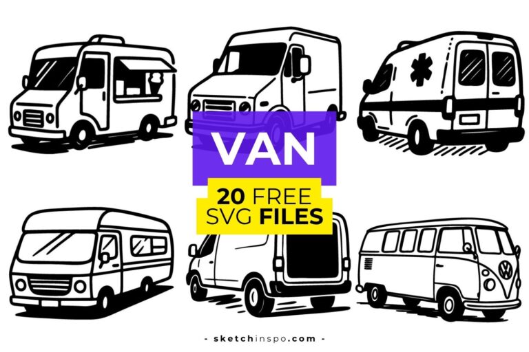 20 Free Van SVG Files