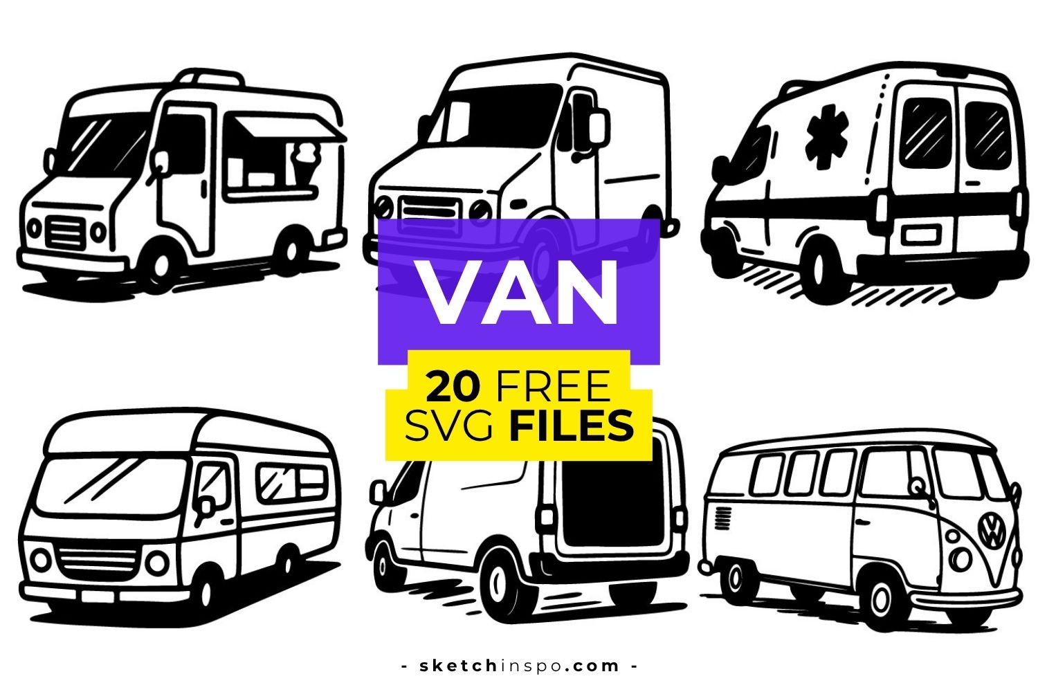 20 Free Van SVG Files
