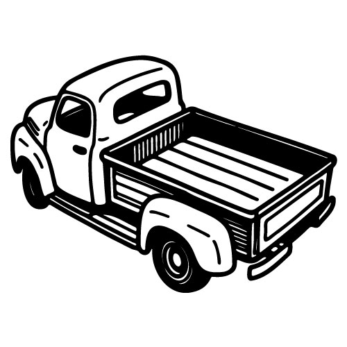 free pickup truck svg 9