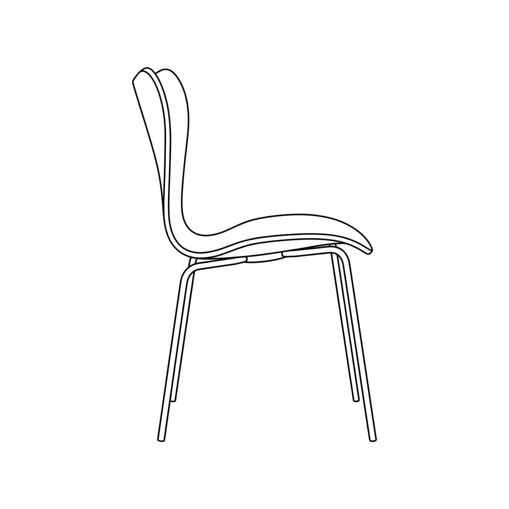 scandinavian style chair drawing idea