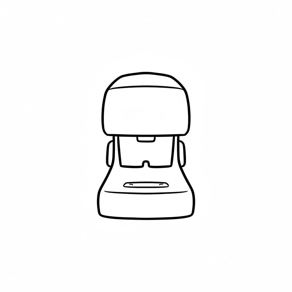Front View – Symmetrical and Simplified Stapler drawing idea