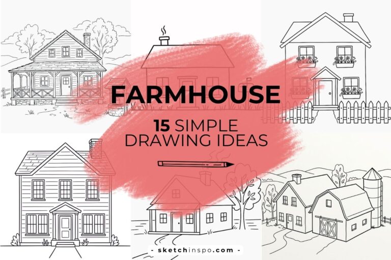Creative Farmhouse Drawing Ideas