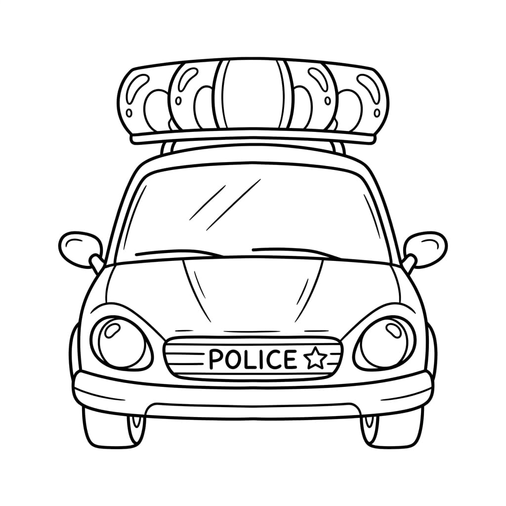 Cartoon_police_hatchback drawing idea