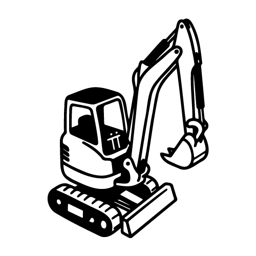 free excavator svg file 
