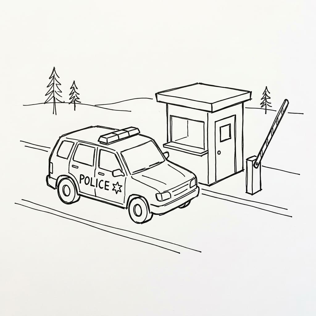 Motorcycle_police_car drawing idea