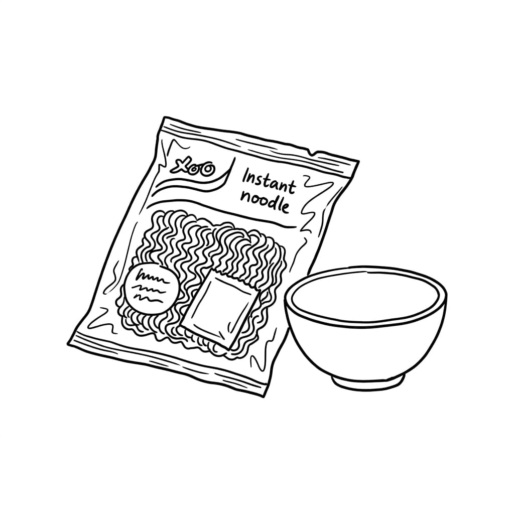 Noodle_bag_and_bowl drawing idea