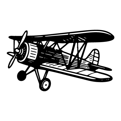 free propeller plane svg 2