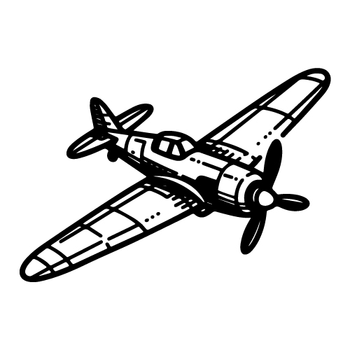 free propeller plane svg 5