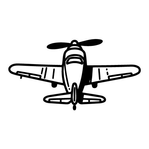 free propeller plane svg 6