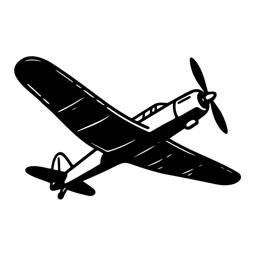 free propeller plane svg 8