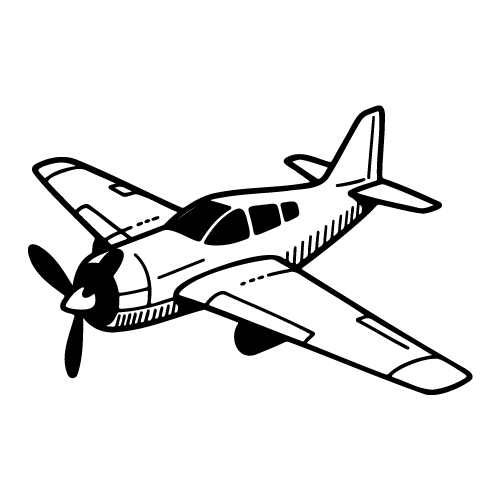 free propeller plane svg 9
