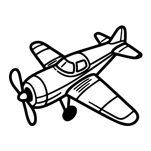 free propeller plane svg 10