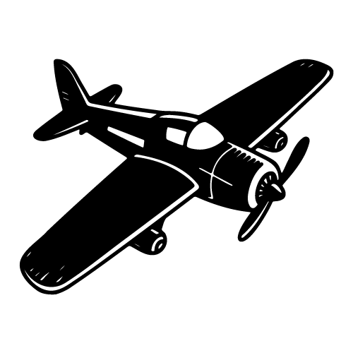 free propeller plane svg 11