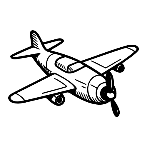 free propeller plane svg 12