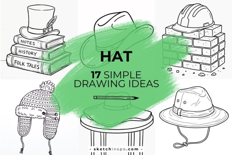 Simple Hat Drawing Ideas