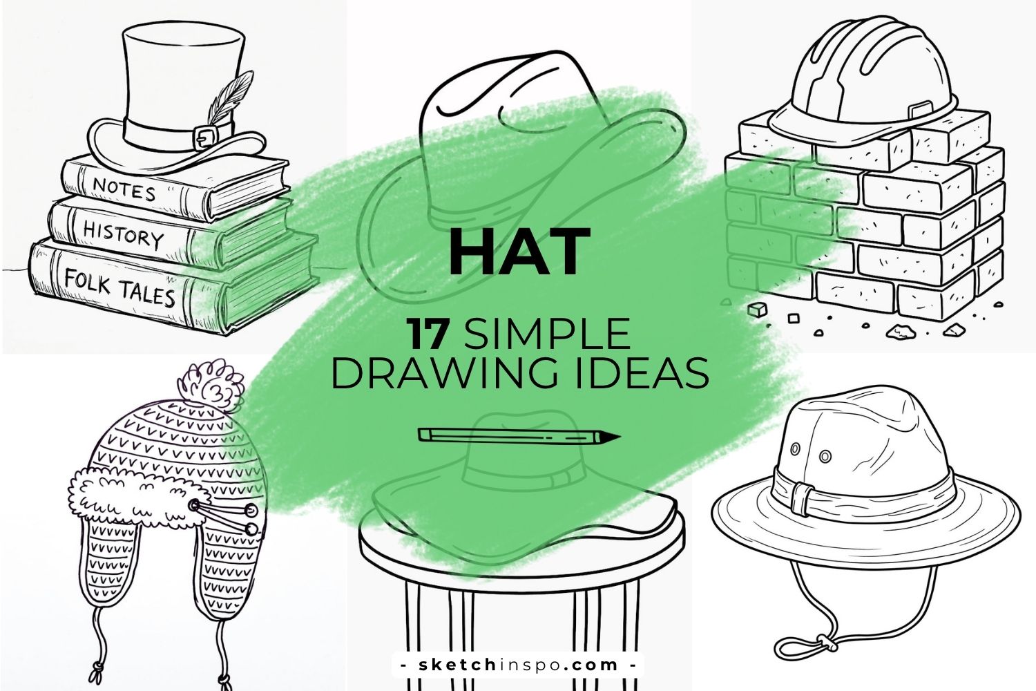 Simple Hat Drawing Ideas