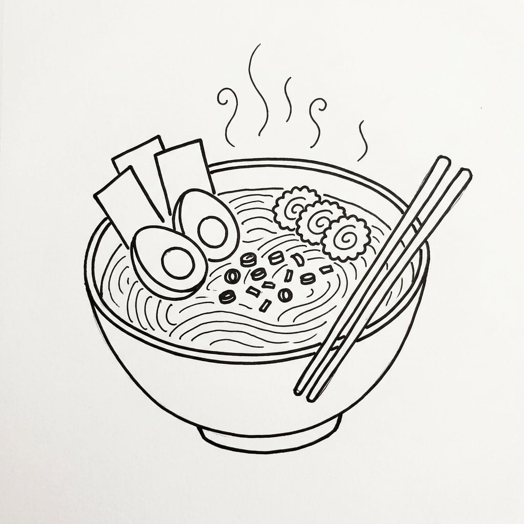 Traditional_japanese_ramen_bowl drawing idea
