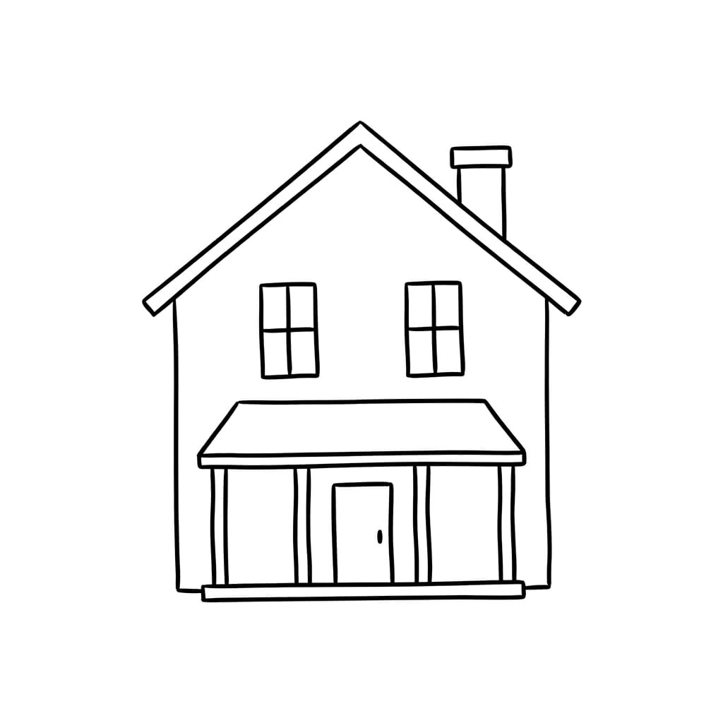 classic farmhouse drawing idea