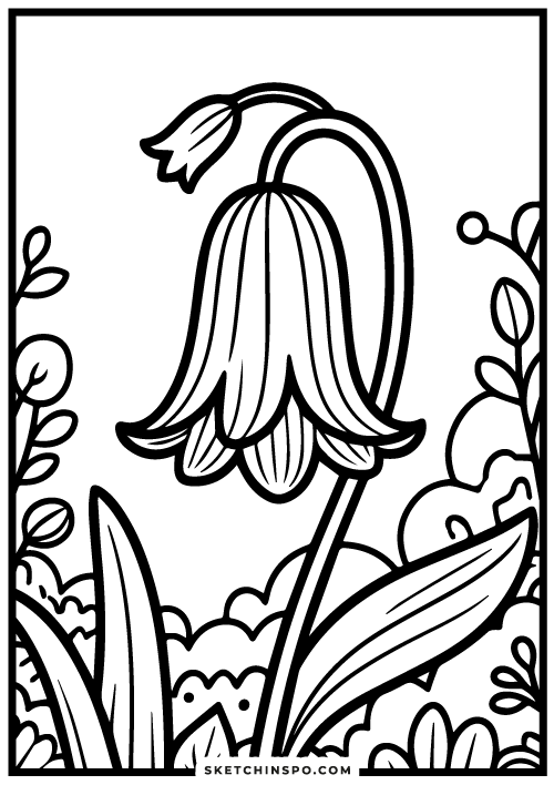 free flower coloring page 11