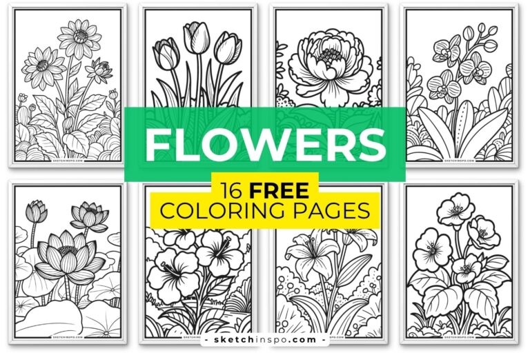 Free Printable Flower Coloring Pages