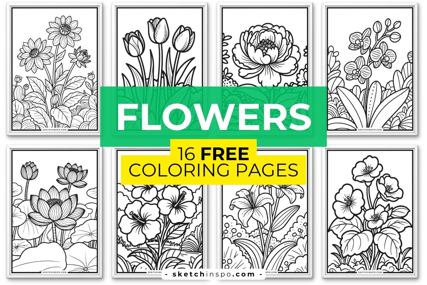 Free Printable Flower Coloring Pages