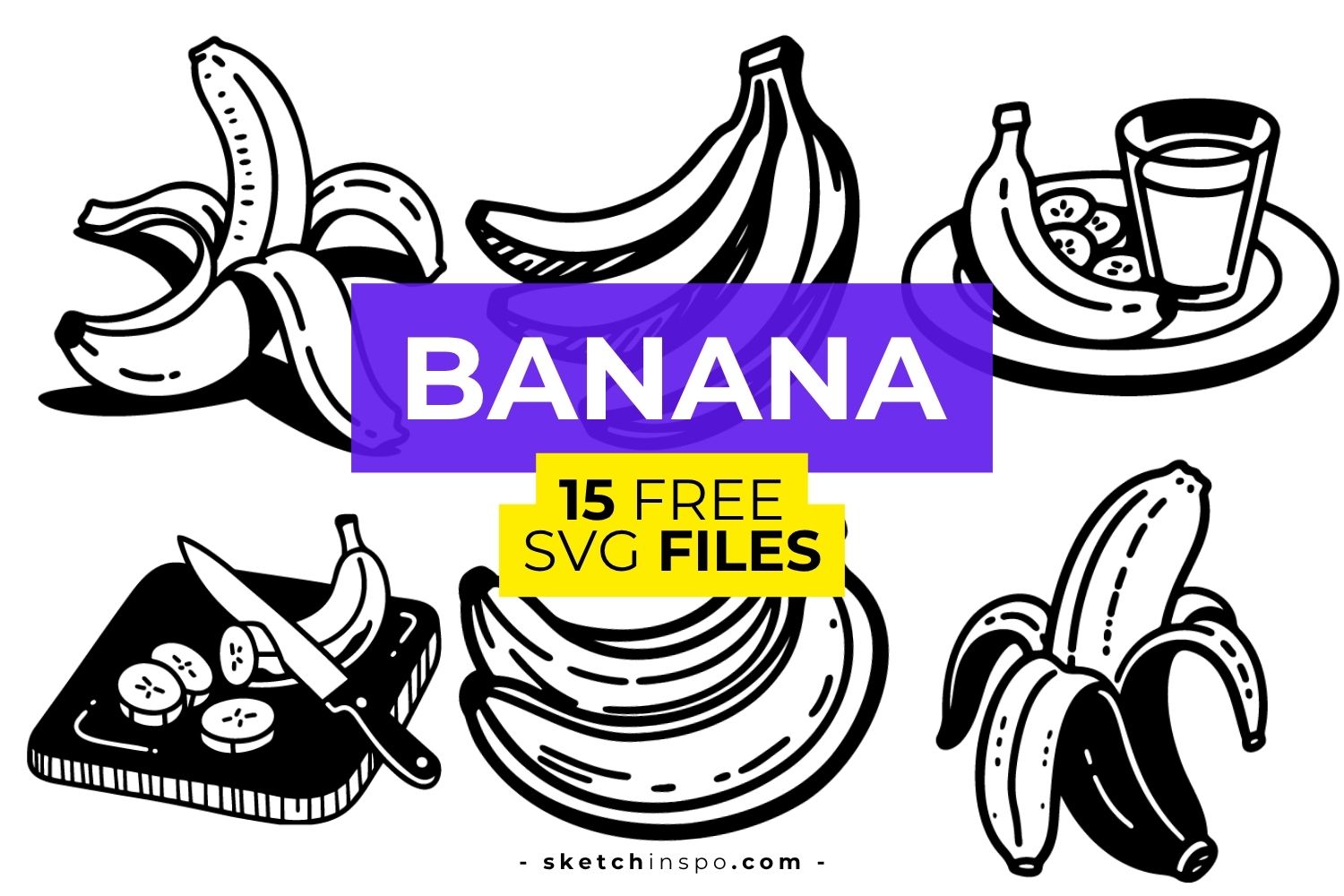 15 Free Banana SVG Files