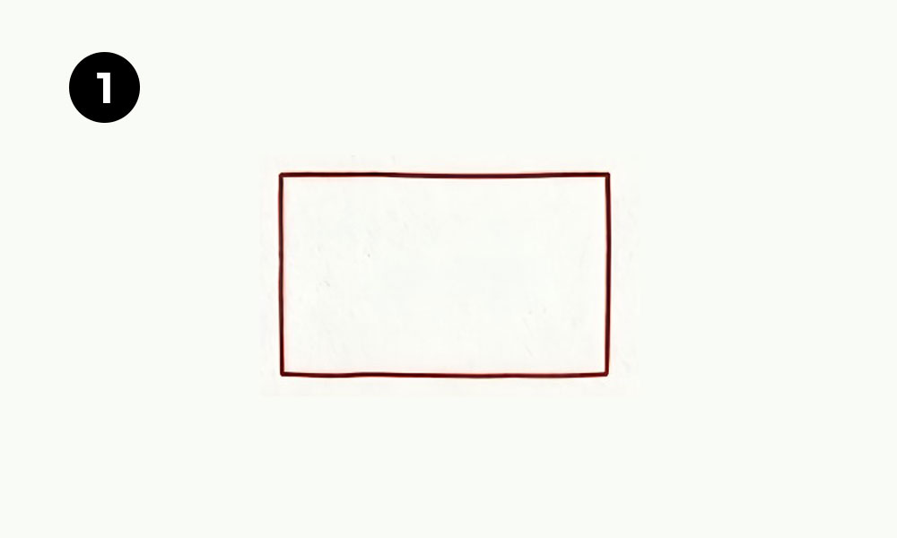 how to draw a cabin with chimney-Step 1. Draw the House Base