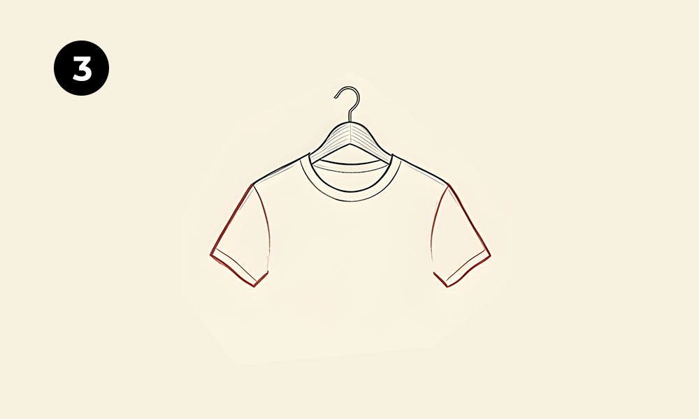 Step 3: Sketch the Short Sleeves