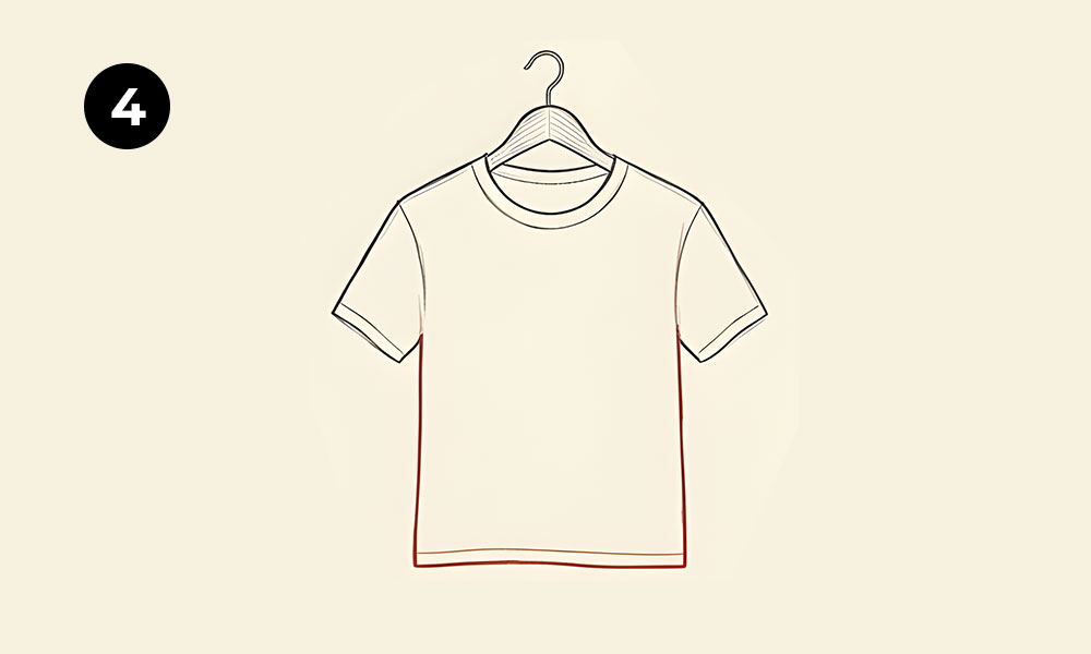 Step 4: Draw the T-Shirt Body