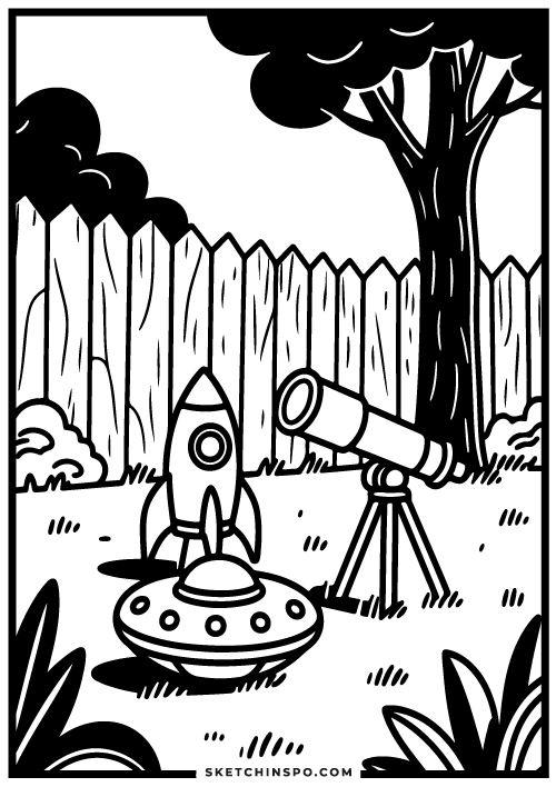 free printable toys in the yard coloring page 10