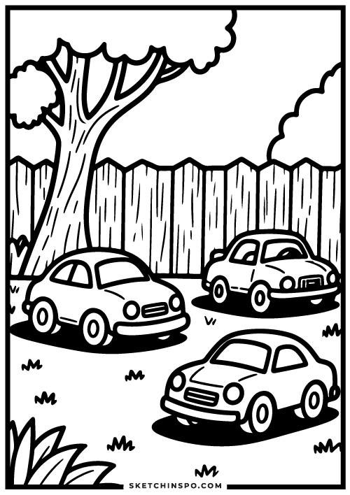 free printable toys in the yard coloring page 5