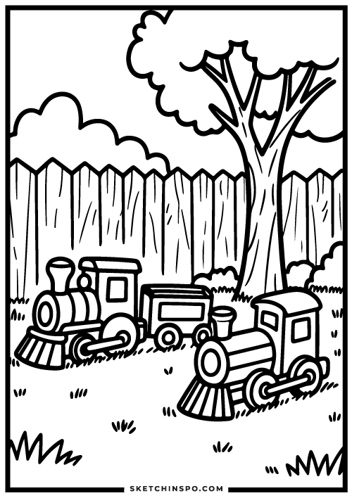 free printable toys in the yard coloring page 8