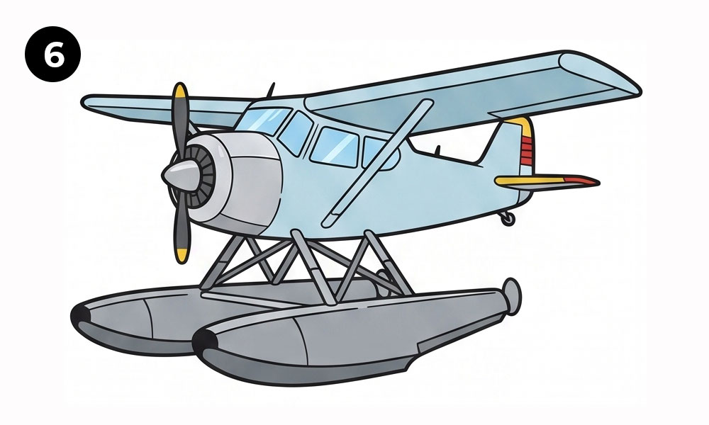 Step 6. Color Your Seaplane